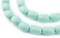 TheBeadChest Pistachio Green Oval Natural Wood Beads (15x10mm): Organic Eco-Friendly Wooden Bead Strand for DIY Jewelry, Crafts, Necklace and Bracelet Making